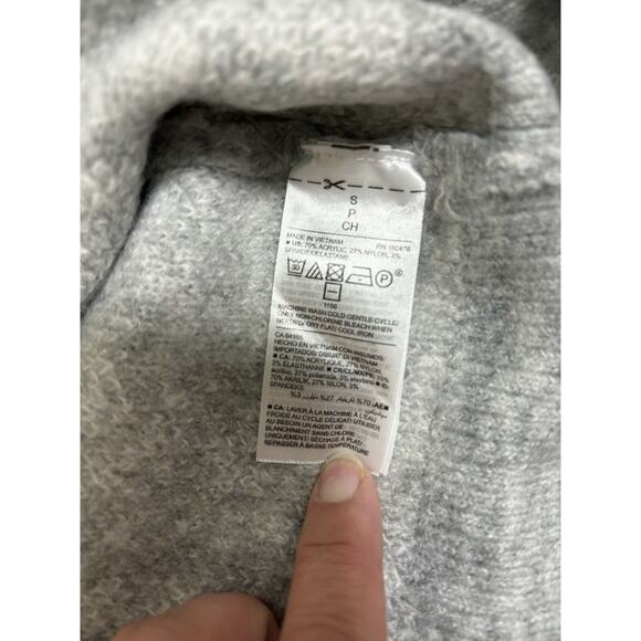 NWT Old Navy Women's Size S Knit Sweater Grey Cheetah Print Feminine Mob Wives - Picture 5 of 8